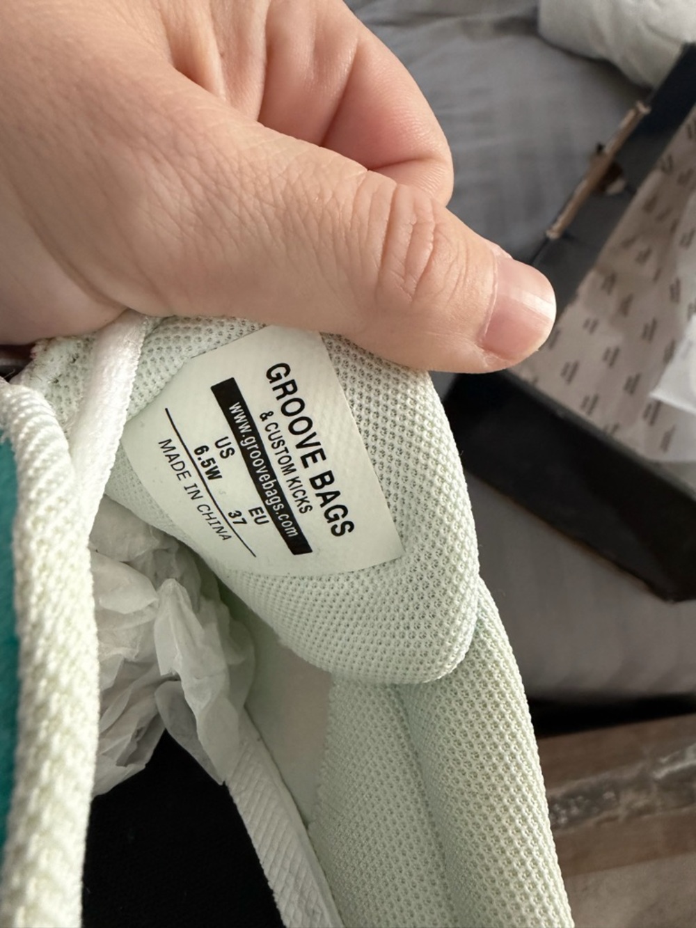 Groove Bags Women’s Mint Green Sneakers